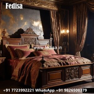 Luxury Bed Design with Stylish Artistic Beauty No-1864
