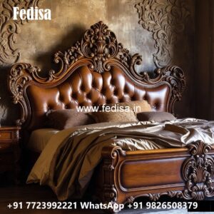 Elegant Luxury Bed Design with Decorative Patterns No-1884