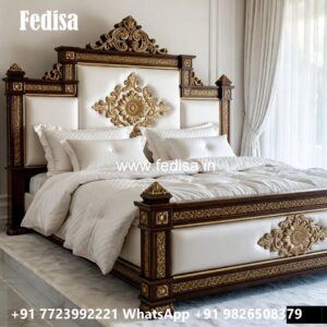 Luxury Bed Design with Contemporary Royal Charm No-1924