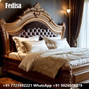Luxury Bed Design with Artistic Interior Charm No-1976