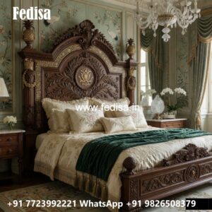 Modern Luxury Bed Design with Artistic Upholstery Patterns No-1980