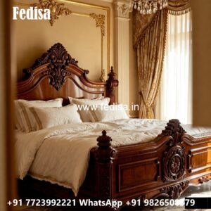 Fancy Classic Bed Design for Bedroom No-2084