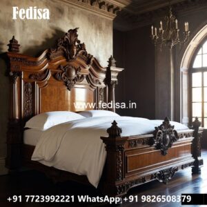 Premium Wooden Classic Bed Design No-2090