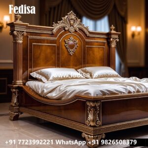 Classic Bed Design for Luxury Villa No-2095