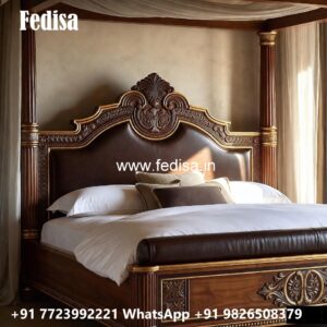 Classic Bed Design with Cushion Headboard No-2097