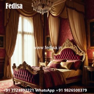 Vintage Wooden Classic Bed Design No-2099