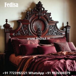 Creative Wooden Classic Bed Design Ideas No-2135