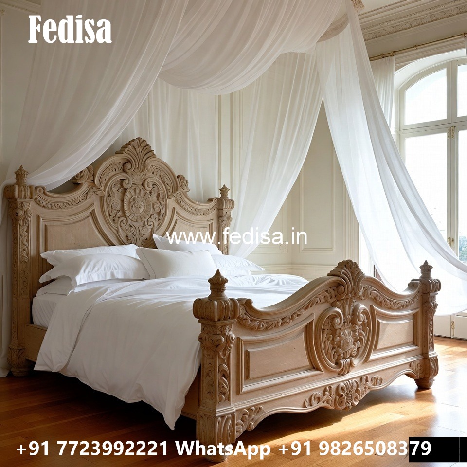 Traditional Wooden Bed Classic Design No-2170