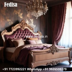Wooden King Size Classic Bed Design No-2192