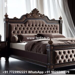 Royal Bedroom Decor Bed Design No-2297