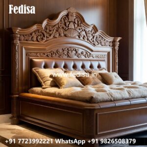 Decorative Classic Wooden Bed Design No-2313