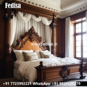Luxury Bedroom Interior Wooden Bed No-2374