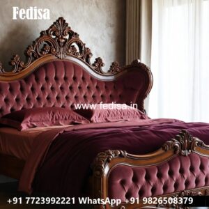 Stylish Wooden Bed Design for Interiors No-2392