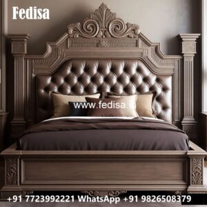 Decorative Wooden Bed Design for Families No-2531