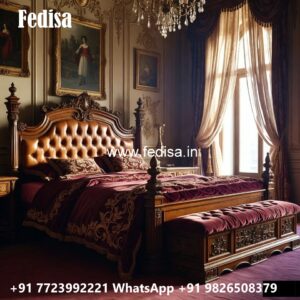 Luxury Wooden Bed Design for Villas No-2542