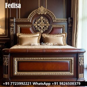Wooden Luxury Bed Design for Luxury Interiors No-2570