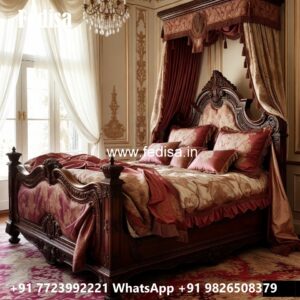Luxury Bed Design with Contemporary Wooden Appeal No-2607