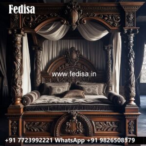 Stylish Wooden Luxury Bed Design for Modern Homes No-2624