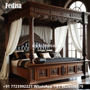 Stylish Luxury Bed Design for Elegant Villas No-2655