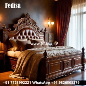 Luxury Bed Design with Modern LED Headboard No-2656