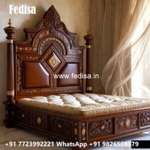 Luxury Bed Design with Stylish Fabric Upholstery No-2669