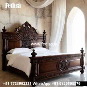 Luxury Bed Design with Premium Leather Finish No-2673
