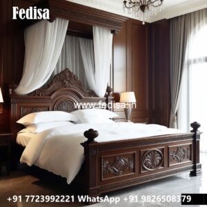 Luxury Bed Design with Decorative Upholstered Panels No-2708