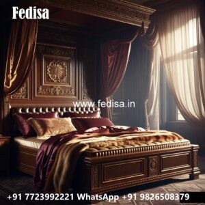 Luxury Bed Design with Contemporary Fabric Finish No-2710
