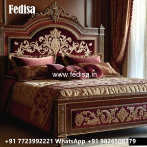 Stylish Wooden Luxury Bed Design with Storage No-2711