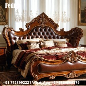 Modern Luxury Bed Design with Premium Wood Finish No-2713