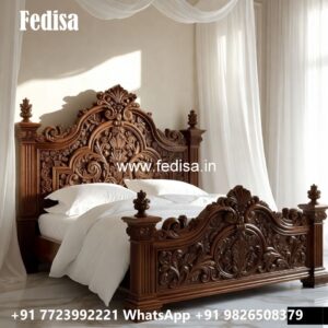 Elegant Luxury Bed Design with Decorative Patterns No-2734