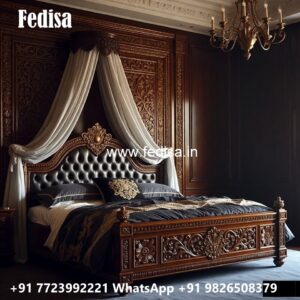 Luxury Bed Design with Contemporary Royal Comfort No-2747