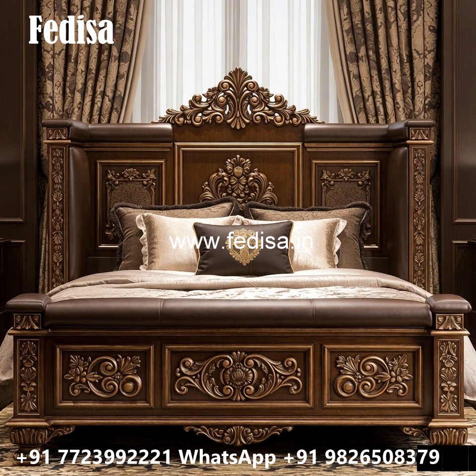 Luxury Bed Design with Contemporary Royal Charm No-2774