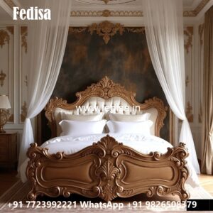Stylish Luxury Bed Design with Premium Headboard Style No-2787