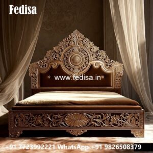 Elegant Luxury Bed Design with Stylish Decorative Finish No-2790