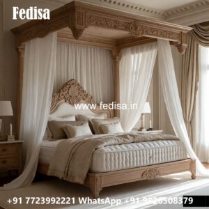 Luxury Bed Design with Decorative Royal Headboard No-2810
