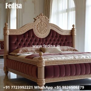 Stylish Luxury Bed Design for Spacious Bedrooms No-2811