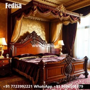 Modern Luxury Bed Design with Artistic Bedroom Theme No-2818