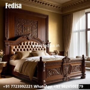 Luxury Bed Design with Elegant Modern Headboard No-2824