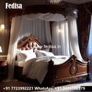 Royal Luxury Bed Design with Stylish Upholstery No-2825