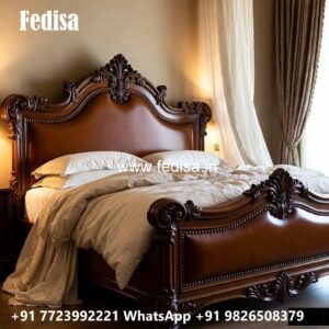 Premium Luxury Bed Design with Stylish Fabric Texture No-2840