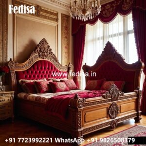 Luxury Bed Design with Premium Headboard Detailing No-2844