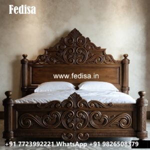 Elegant Bedroom Bed Design with Premium Finish No-2867
