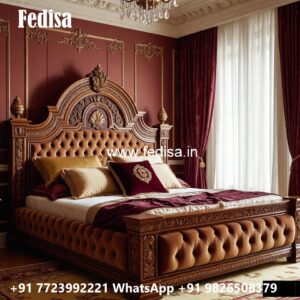 Elegant Double Bed Design for Modern Interiors No-2889