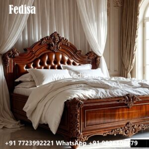 White Classic Bed Design for Elegant Rooms No-2925