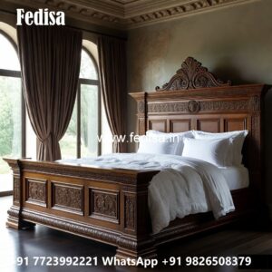 Master Bedroom Luxury Classic Bed Design No-2955