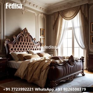 Amazing Wooden Classic Bed Design No-2991
