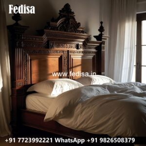 Wooden Classic Bed Design Photos No-3007
