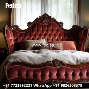 Wooden King Size Classic Bed Design No-3042