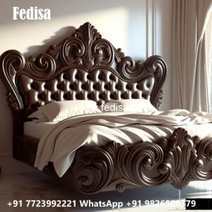 Rich Wooden Finish Classic Bed Design No-3109